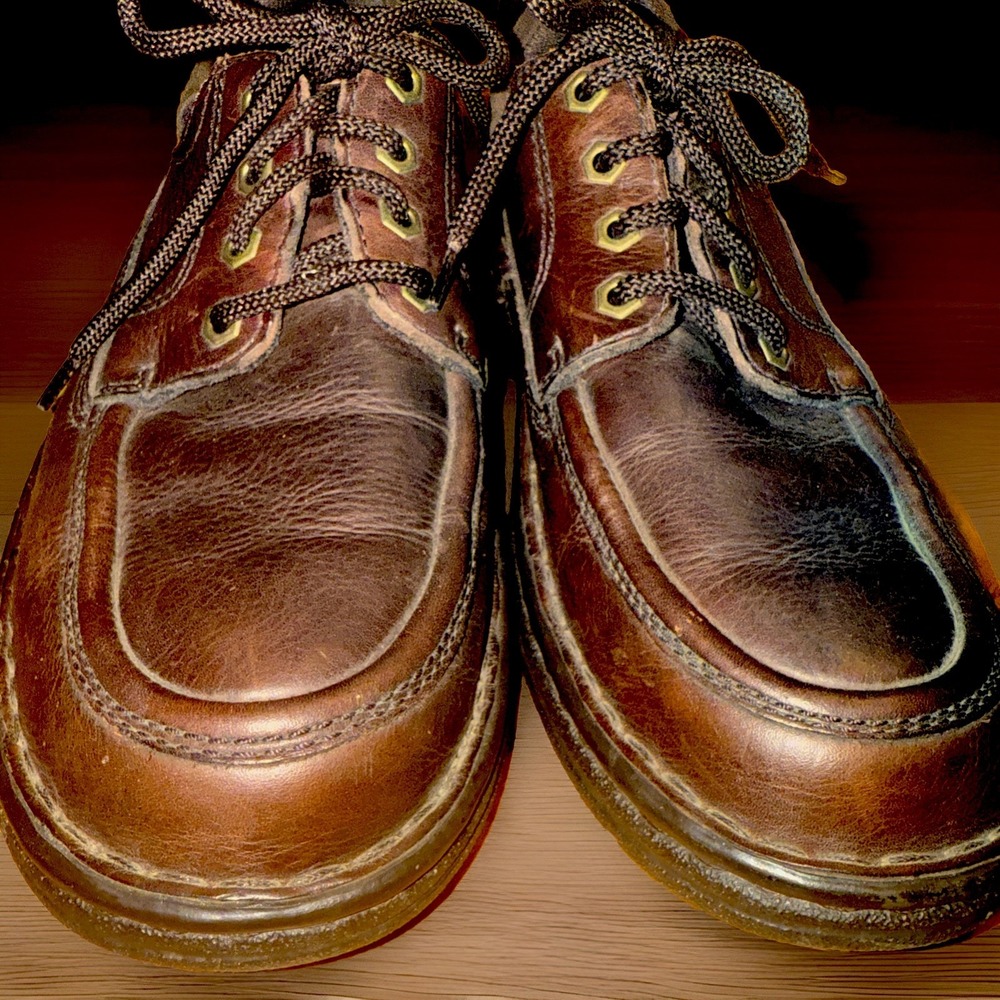 Streetcars Mens Shoes Sz 12 Brown Leather Lace Up Sneakers Work Oxfords - Picture 8 of 10